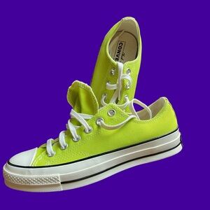 Never Worn Lime Green Converse
